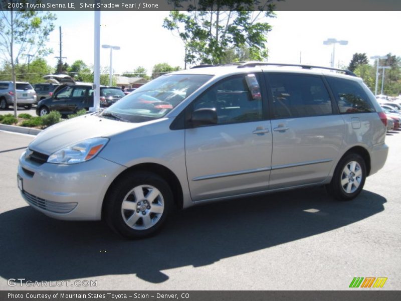 Silver Shadow Pearl / Stone 2005 Toyota Sienna LE