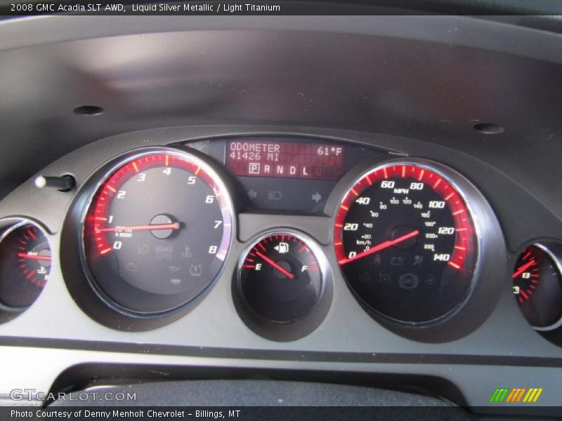 Liquid Silver Metallic / Light Titanium 2008 GMC Acadia SLT AWD