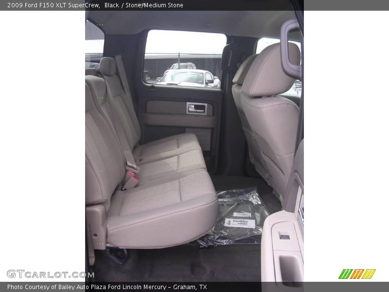 Black / Stone/Medium Stone 2009 Ford F150 XLT SuperCrew