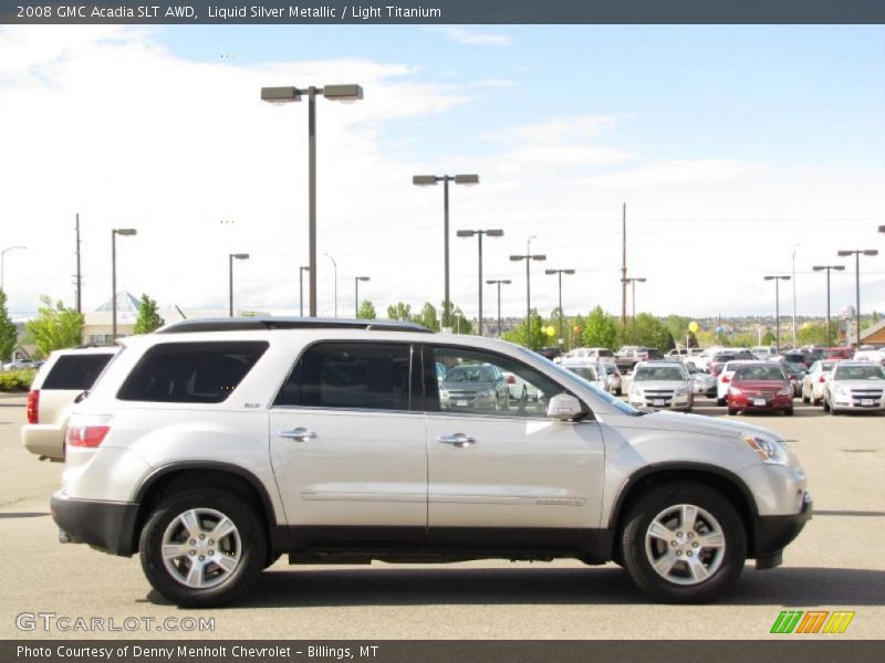 Liquid Silver Metallic / Light Titanium 2008 GMC Acadia SLT AWD