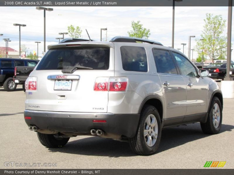 Liquid Silver Metallic / Light Titanium 2008 GMC Acadia SLT AWD