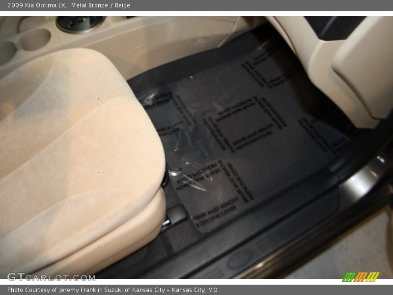 Metal Bronze / Beige 2009 Kia Optima LX