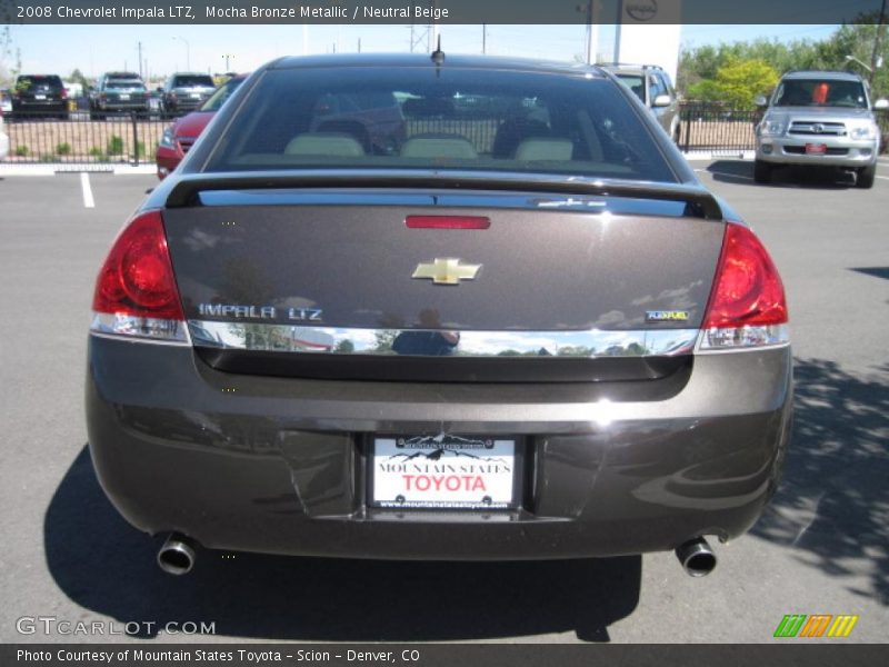 Mocha Bronze Metallic / Neutral Beige 2008 Chevrolet Impala LTZ