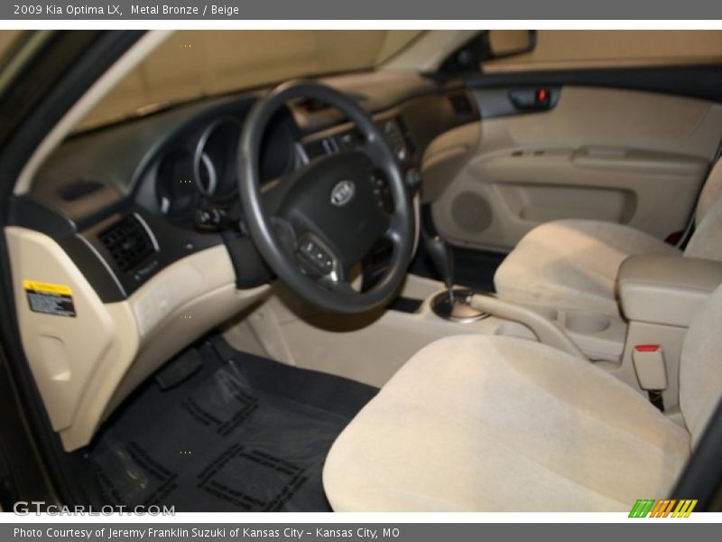 Metal Bronze / Beige 2009 Kia Optima LX