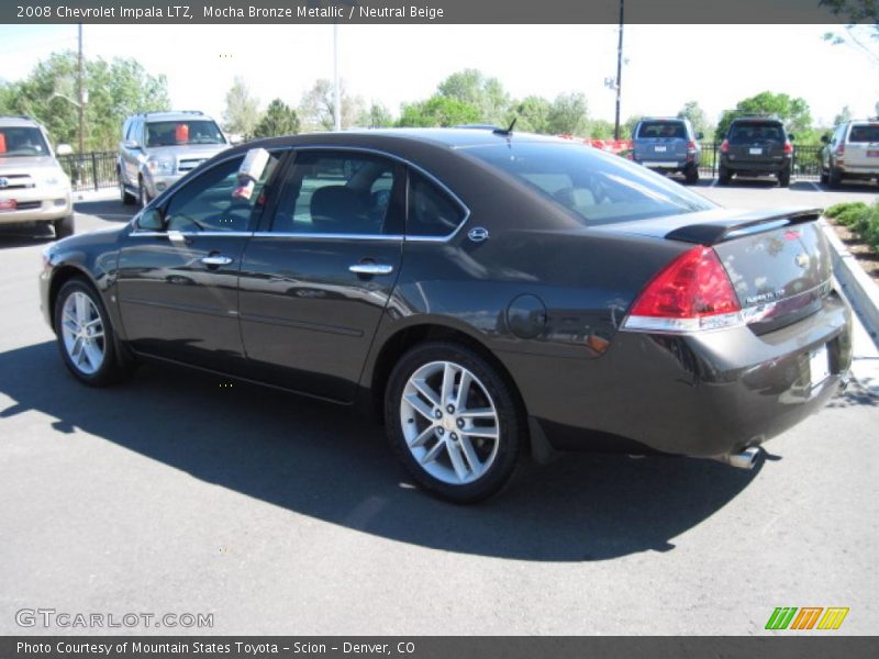 Mocha Bronze Metallic / Neutral Beige 2008 Chevrolet Impala LTZ