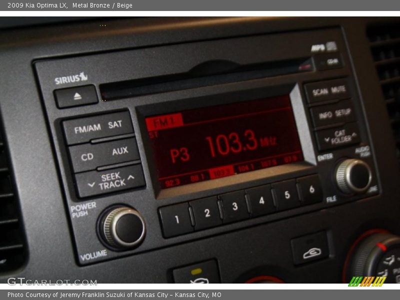 Metal Bronze / Beige 2009 Kia Optima LX