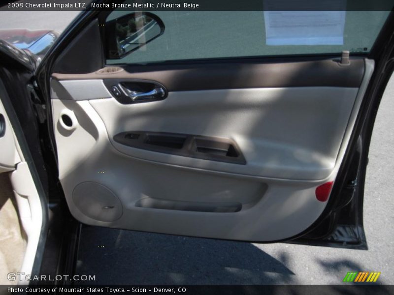 Mocha Bronze Metallic / Neutral Beige 2008 Chevrolet Impala LTZ