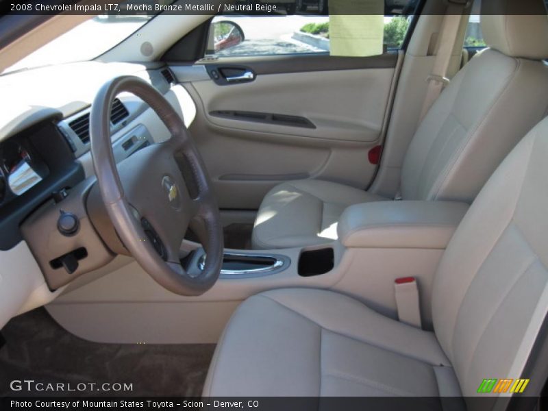 Mocha Bronze Metallic / Neutral Beige 2008 Chevrolet Impala LTZ