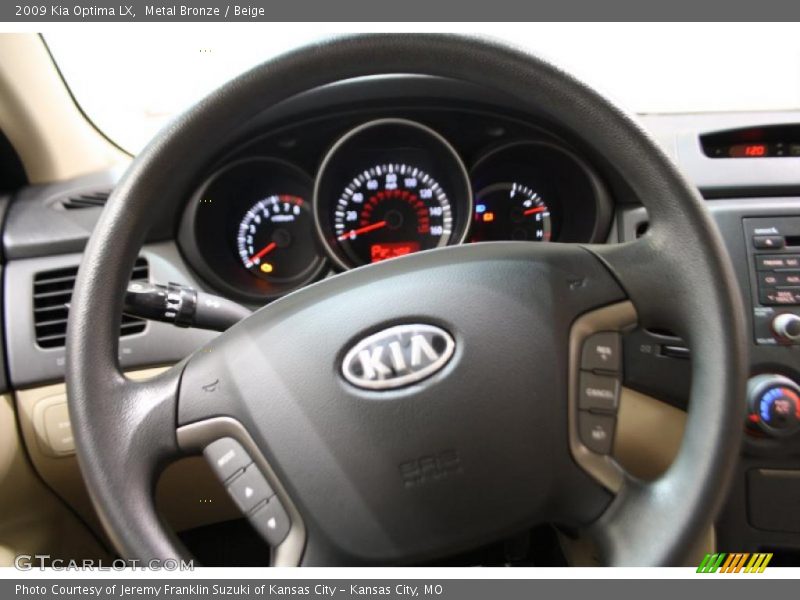 Metal Bronze / Beige 2009 Kia Optima LX