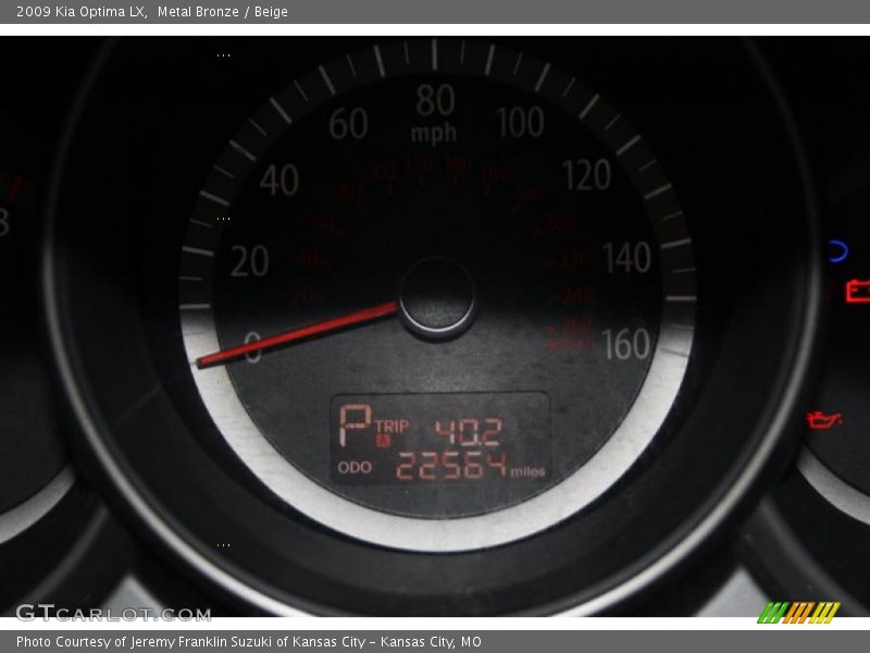 Metal Bronze / Beige 2009 Kia Optima LX