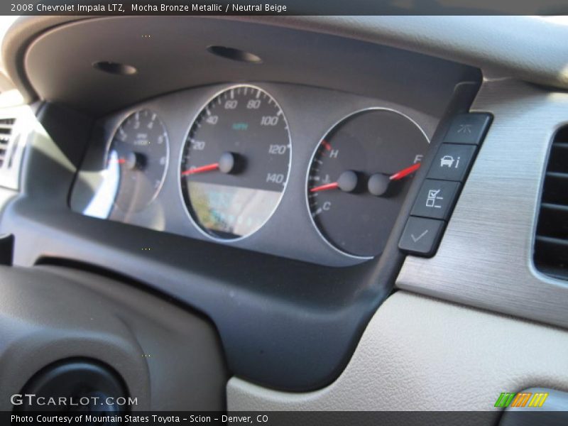 Mocha Bronze Metallic / Neutral Beige 2008 Chevrolet Impala LTZ