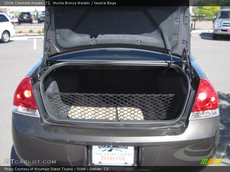 Mocha Bronze Metallic / Neutral Beige 2008 Chevrolet Impala LTZ