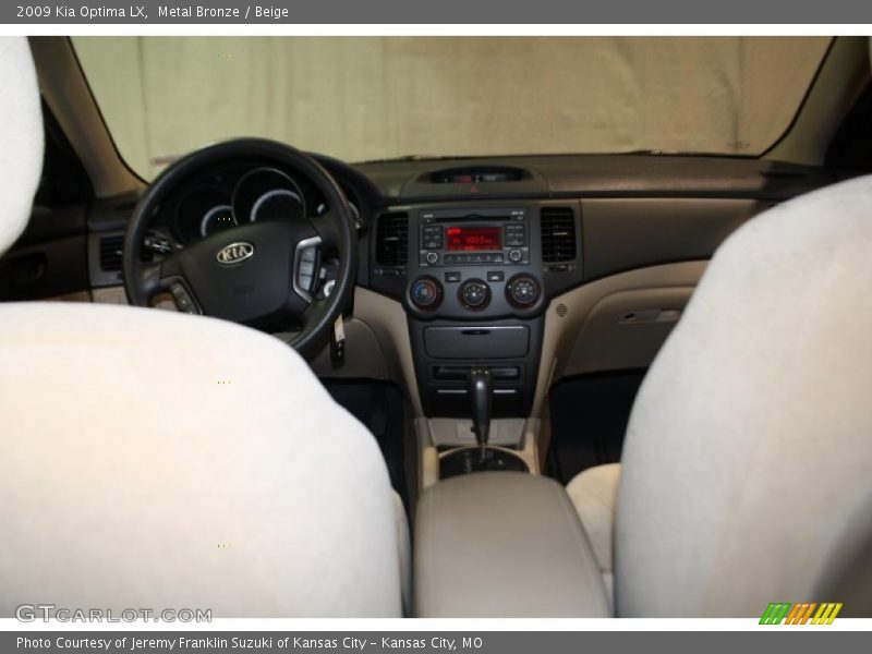 Metal Bronze / Beige 2009 Kia Optima LX