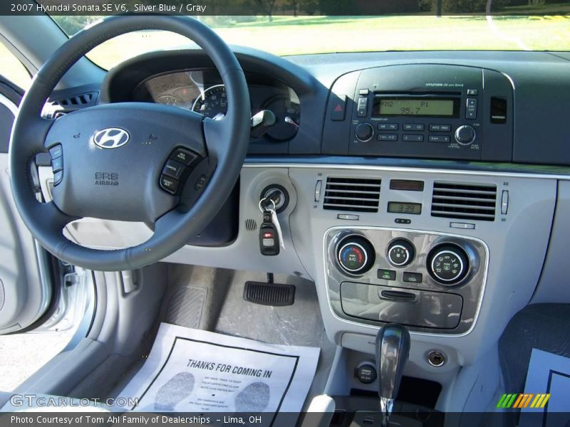 Silver Blue / Gray 2007 Hyundai Sonata SE V6