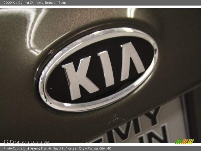 Metal Bronze / Beige 2009 Kia Optima LX