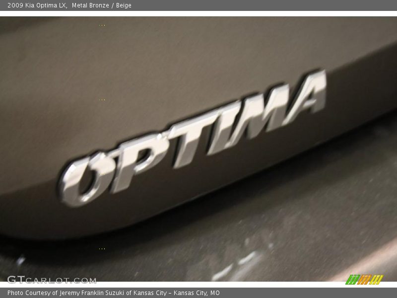 Metal Bronze / Beige 2009 Kia Optima LX