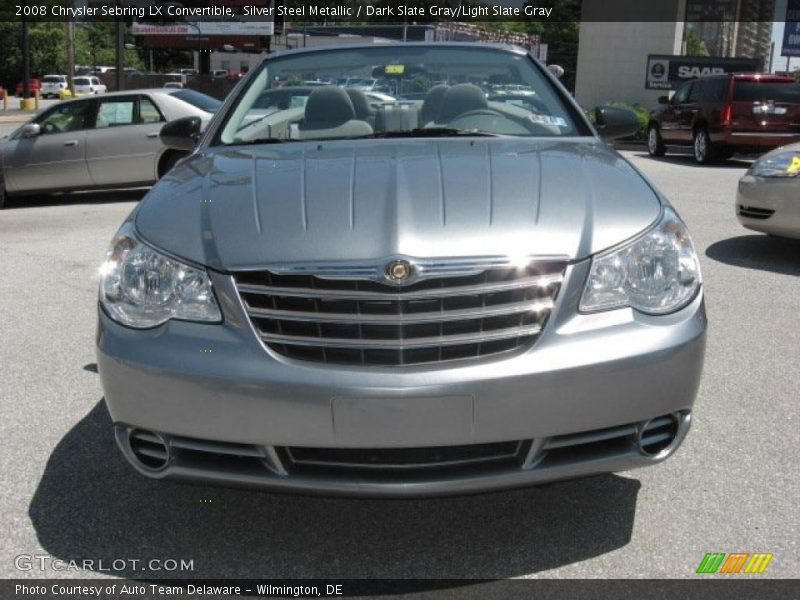 Silver Steel Metallic / Dark Slate Gray/Light Slate Gray 2008 Chrysler Sebring LX Convertible