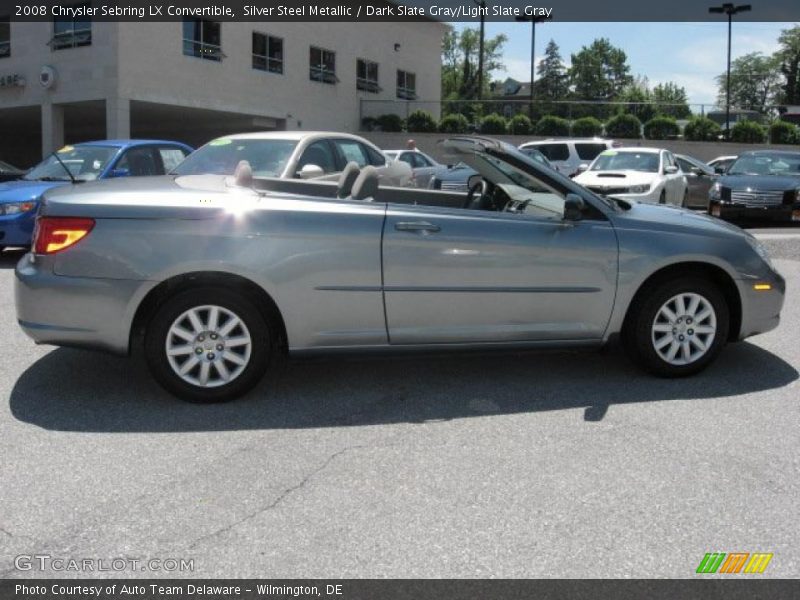 Silver Steel Metallic / Dark Slate Gray/Light Slate Gray 2008 Chrysler Sebring LX Convertible