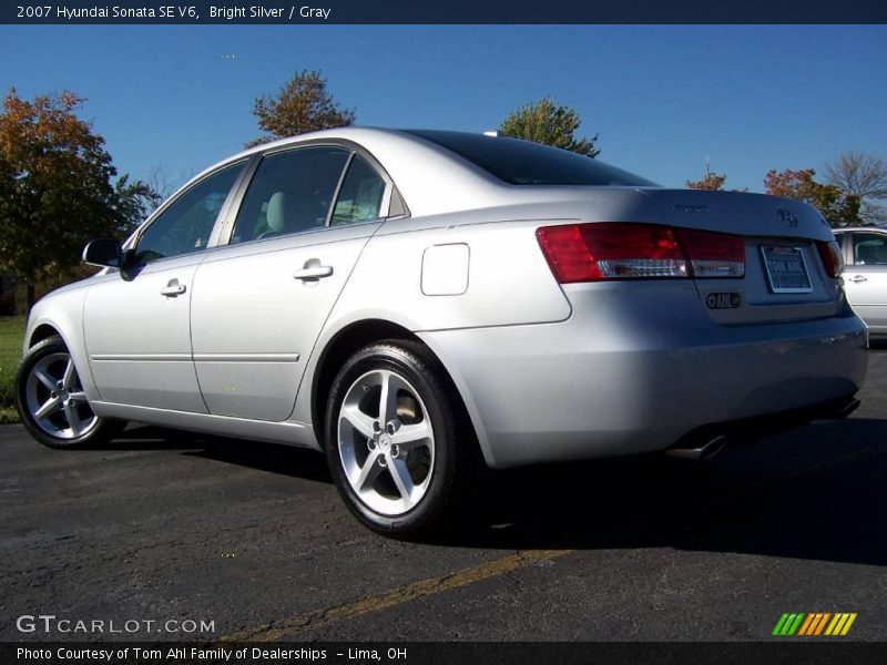 Bright Silver / Gray 2007 Hyundai Sonata SE V6