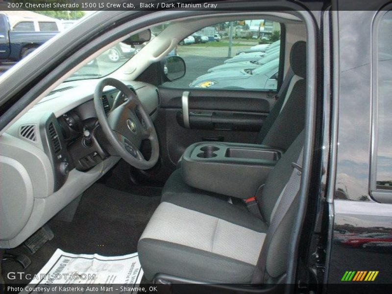Black / Dark Titanium Gray 2007 Chevrolet Silverado 1500 LS Crew Cab