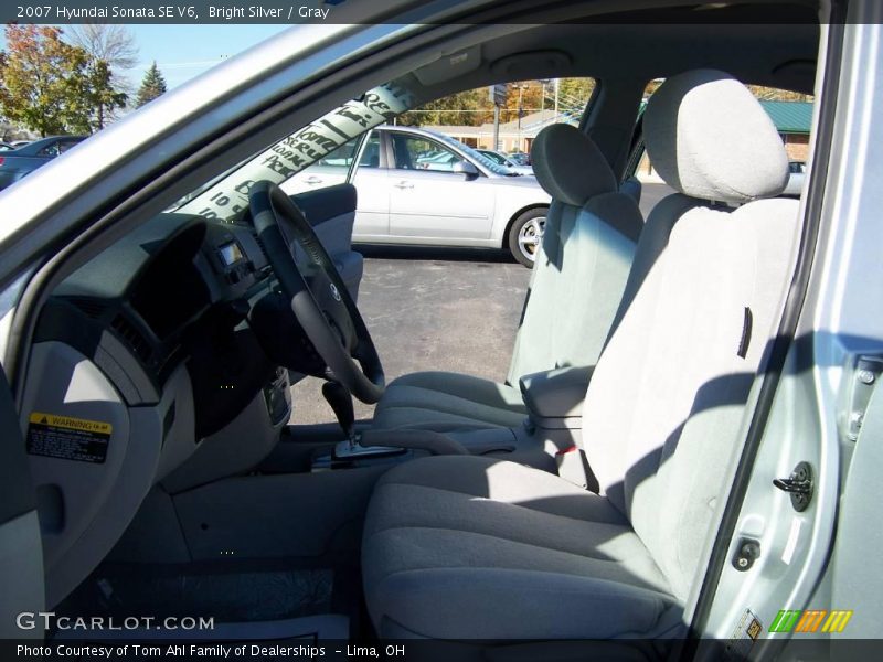 Bright Silver / Gray 2007 Hyundai Sonata SE V6