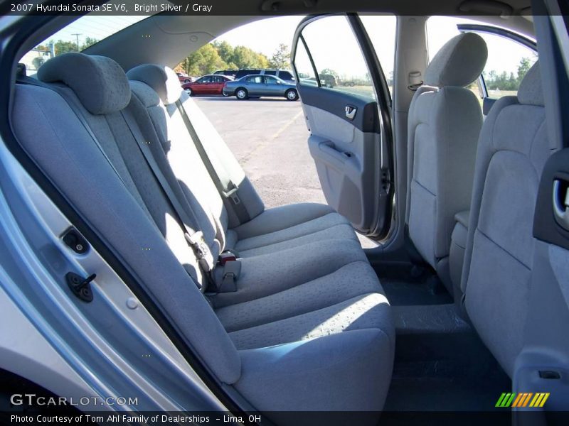 Bright Silver / Gray 2007 Hyundai Sonata SE V6