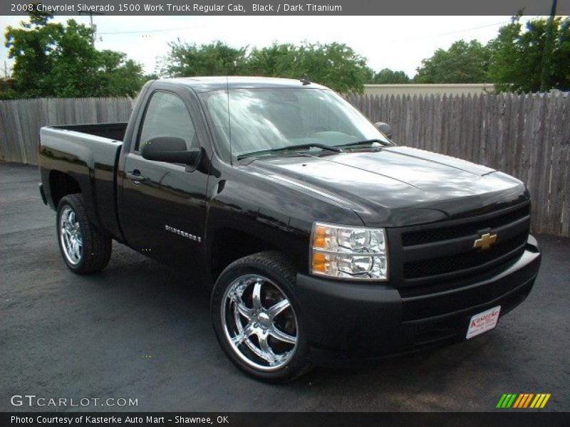 Black / Dark Titanium 2008 Chevrolet Silverado 1500 Work Truck Regular Cab