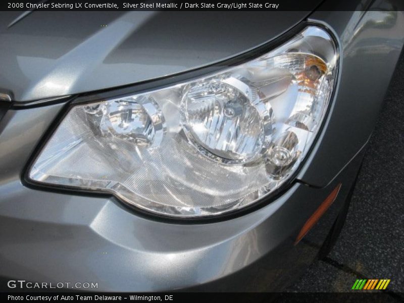 Silver Steel Metallic / Dark Slate Gray/Light Slate Gray 2008 Chrysler Sebring LX Convertible