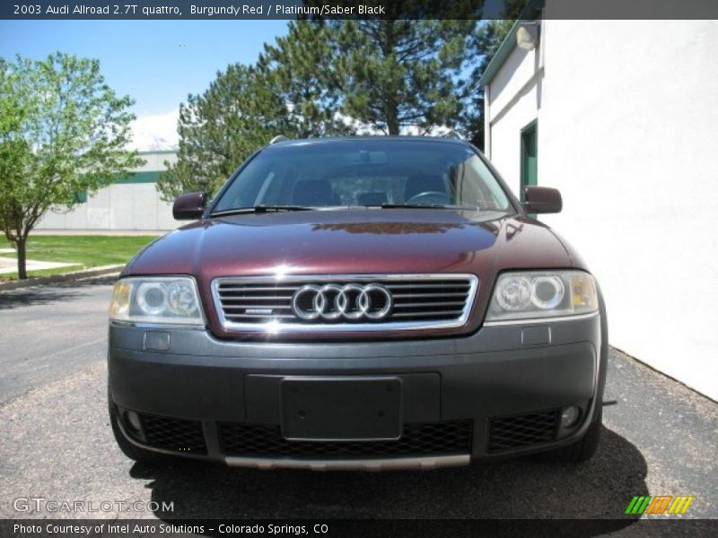 Burgundy Red / Platinum/Saber Black 2003 Audi Allroad 2.7T quattro