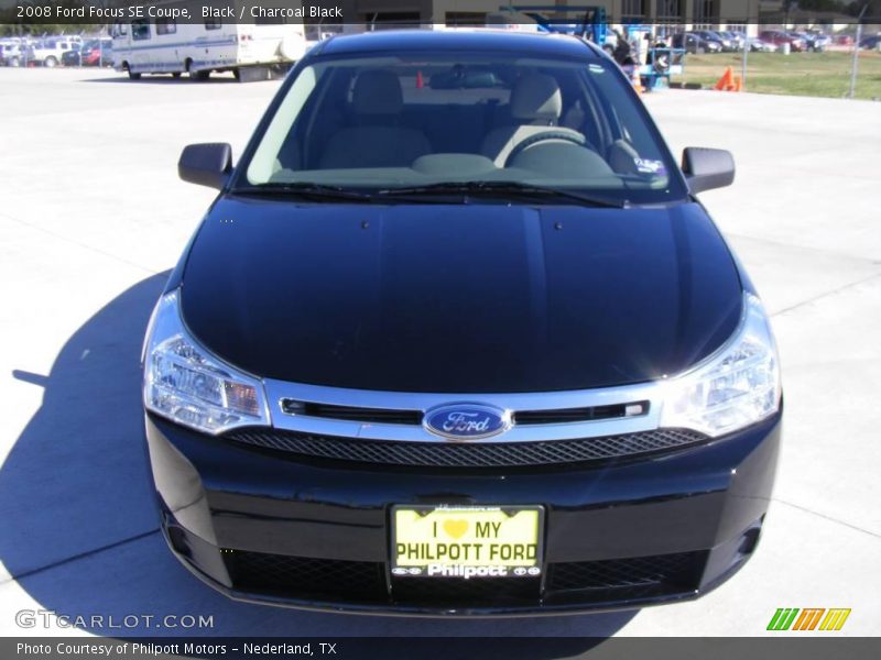 Black / Charcoal Black 2008 Ford Focus SE Coupe