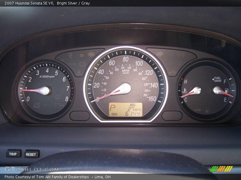 Bright Silver / Gray 2007 Hyundai Sonata SE V6