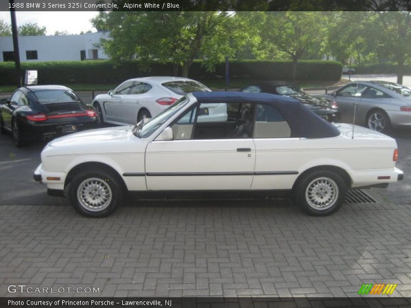 Alpine White / Blue 1988 BMW 3 Series 325i Convertible