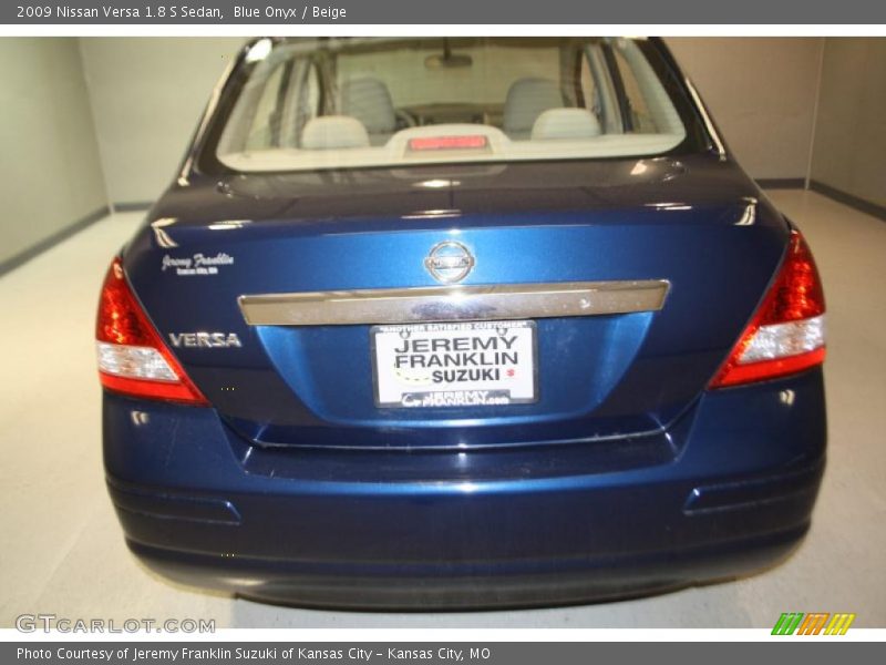 Blue Onyx / Beige 2009 Nissan Versa 1.8 S Sedan