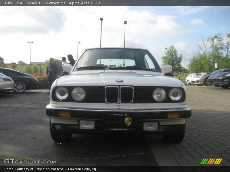 Alpine White / Blue 1988 BMW 3 Series 325i Convertible