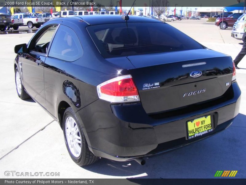 Black / Charcoal Black 2008 Ford Focus SE Coupe