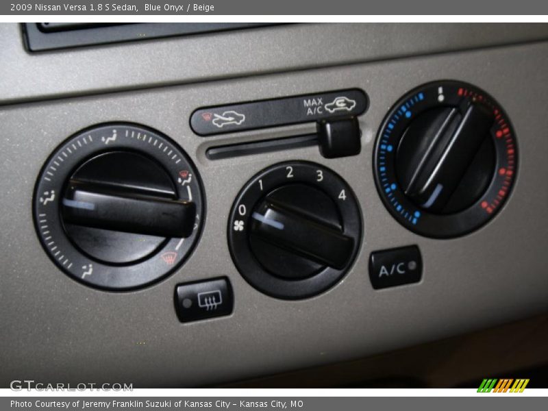 Blue Onyx / Beige 2009 Nissan Versa 1.8 S Sedan