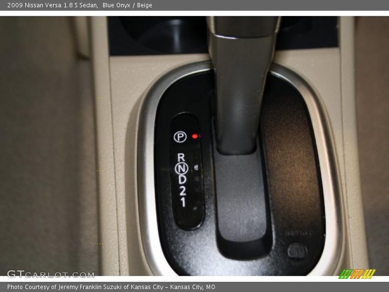 Blue Onyx / Beige 2009 Nissan Versa 1.8 S Sedan