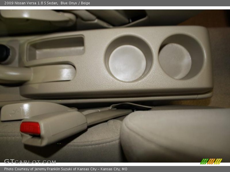 Blue Onyx / Beige 2009 Nissan Versa 1.8 S Sedan
