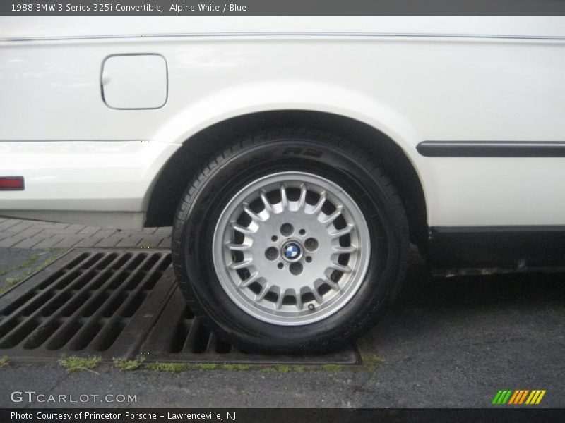 Alpine White / Blue 1988 BMW 3 Series 325i Convertible