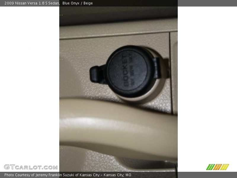 Blue Onyx / Beige 2009 Nissan Versa 1.8 S Sedan