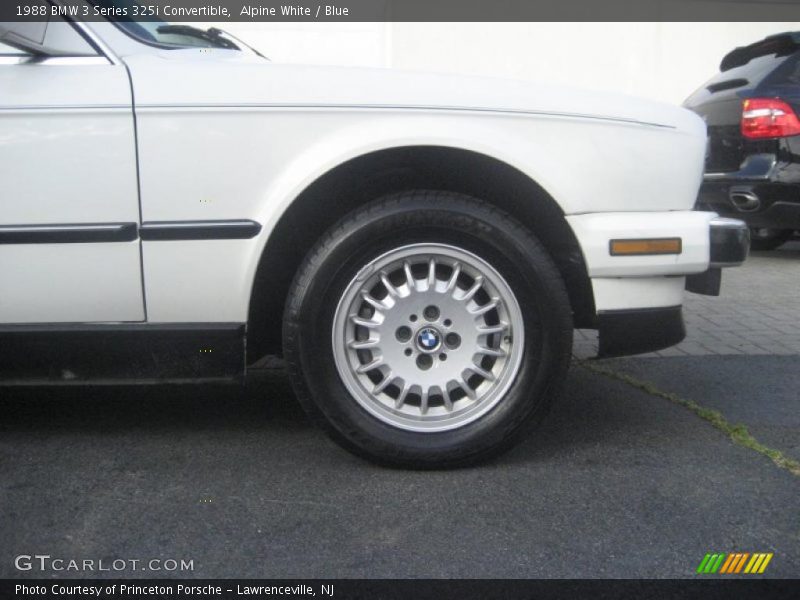 Alpine White / Blue 1988 BMW 3 Series 325i Convertible