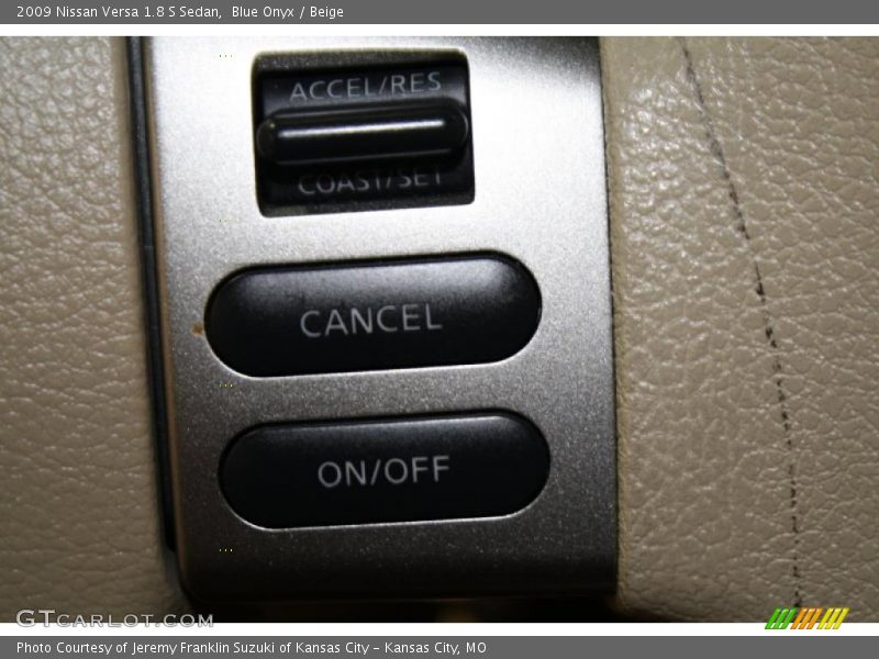 Blue Onyx / Beige 2009 Nissan Versa 1.8 S Sedan