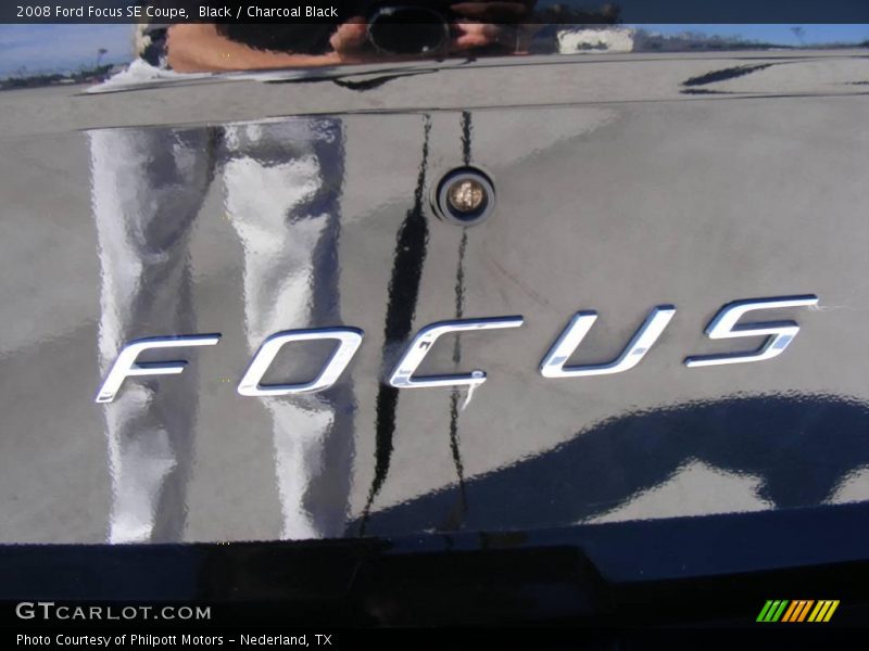 Black / Charcoal Black 2008 Ford Focus SE Coupe