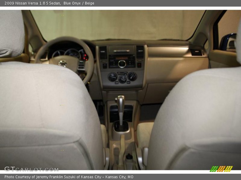 Blue Onyx / Beige 2009 Nissan Versa 1.8 S Sedan