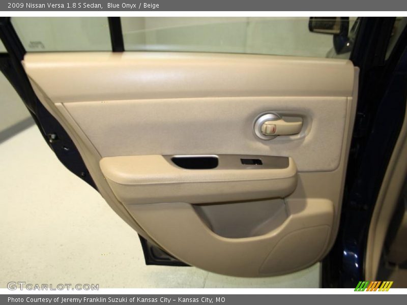 Blue Onyx / Beige 2009 Nissan Versa 1.8 S Sedan
