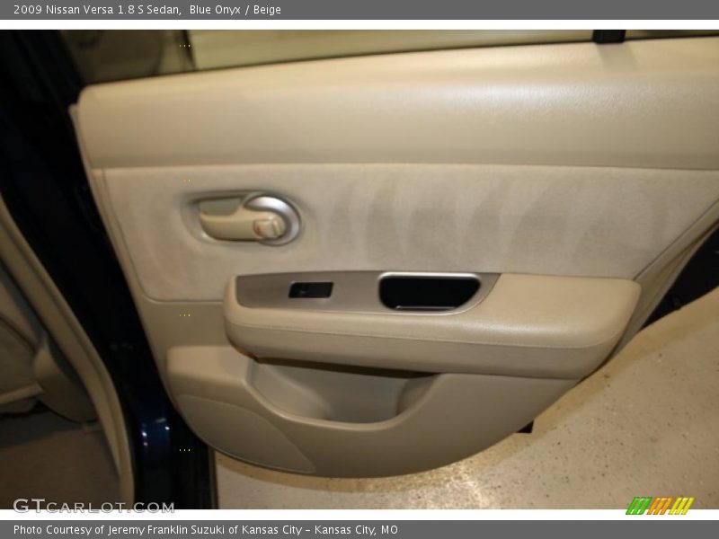 Blue Onyx / Beige 2009 Nissan Versa 1.8 S Sedan