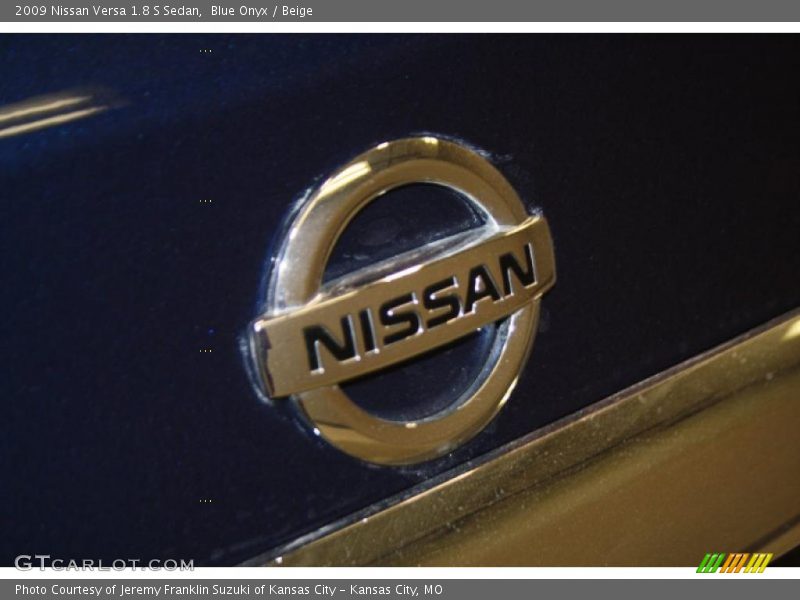 Blue Onyx / Beige 2009 Nissan Versa 1.8 S Sedan