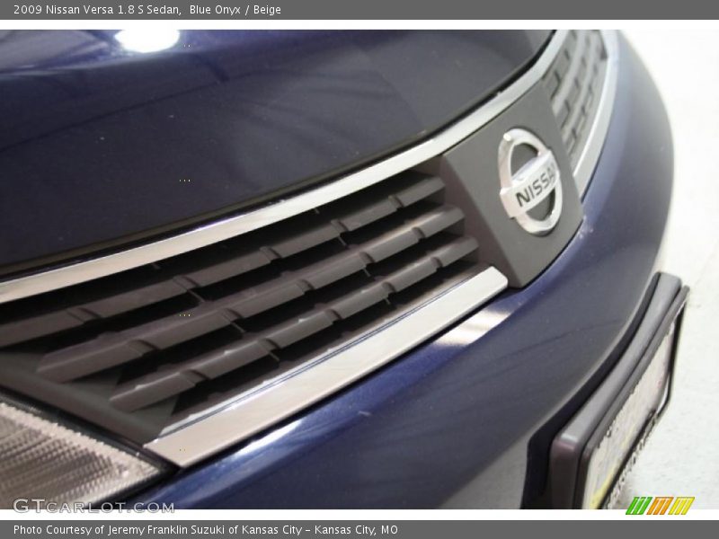 Blue Onyx / Beige 2009 Nissan Versa 1.8 S Sedan