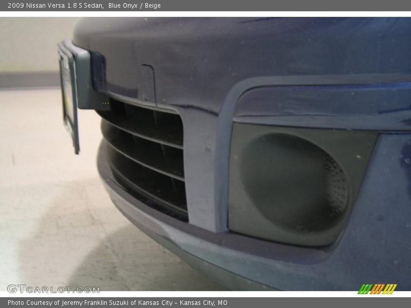 Blue Onyx / Beige 2009 Nissan Versa 1.8 S Sedan