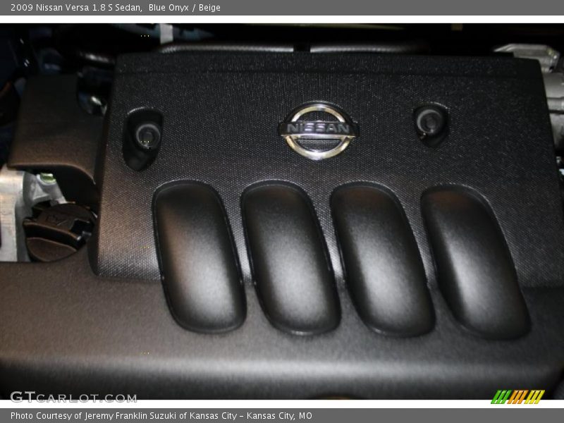Blue Onyx / Beige 2009 Nissan Versa 1.8 S Sedan